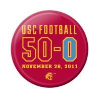 USC Trojans Football 50-0 Cardinal Button